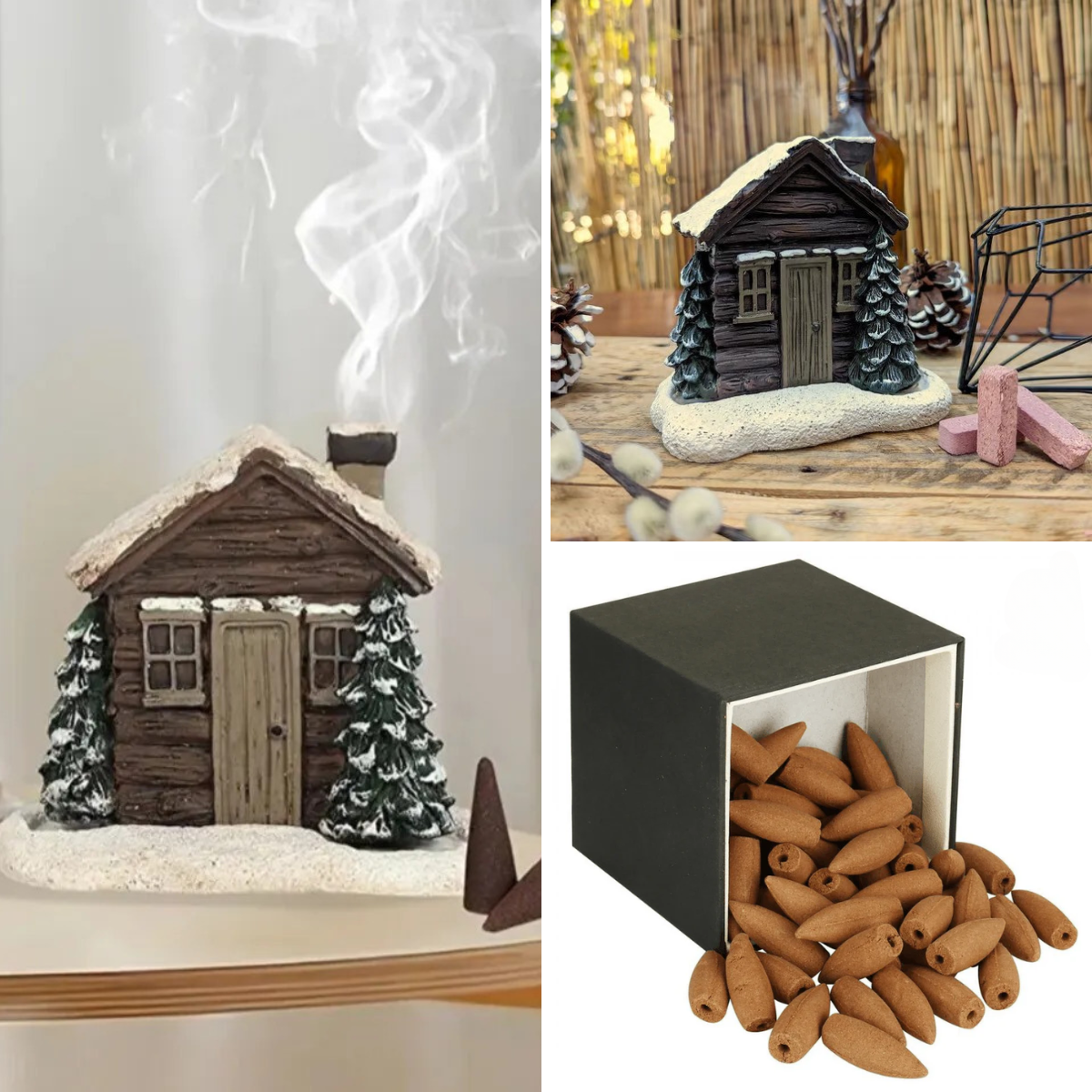 Sejura™ İki Adet Karlı Ev Tütsülük + 30'lu Karışık Tütsü Kampanya Paketi