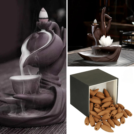 Sejura™ Zarif El + Meditasyon El Tütsülük + 30'lu Karışık Tütsü Kampanya Paketi