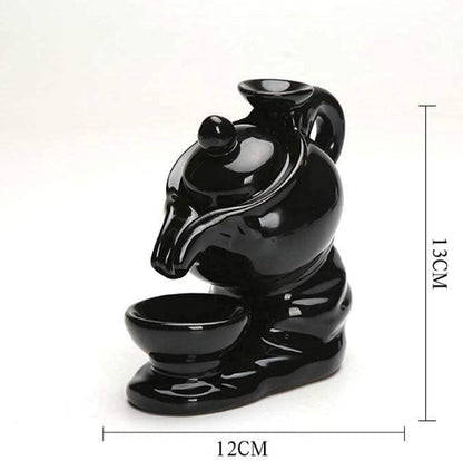 Sejura™ Siyah Çaydanlık Geri Akış Tütsülük