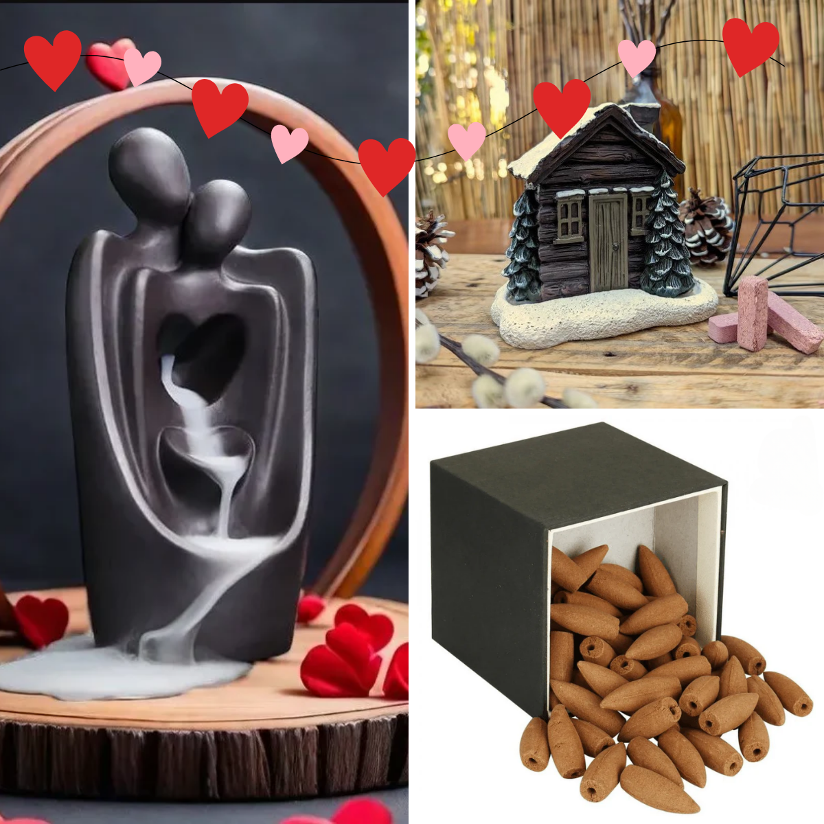 Sejura™ Sevgiliye Özel Sarılan Çift Hediye Paketi